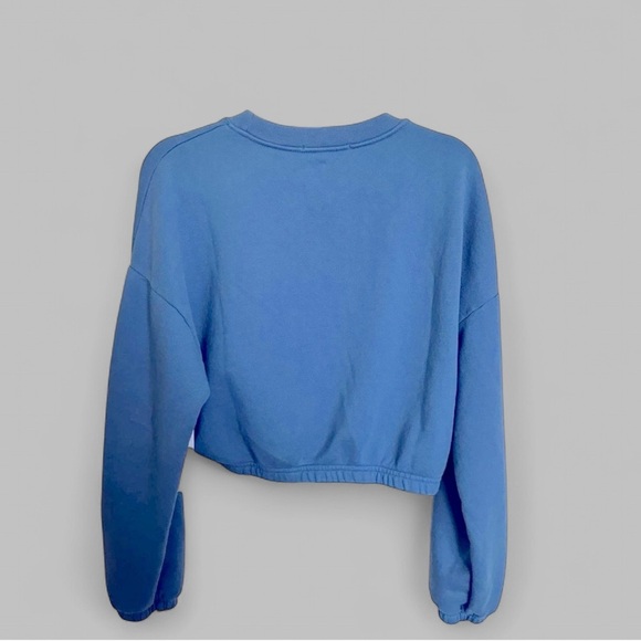 SPIRITUAL GANGSTER- Elina pullover sweatshirt-blue-size Large-NWT-Retails-$112 - Picture 8 of 8